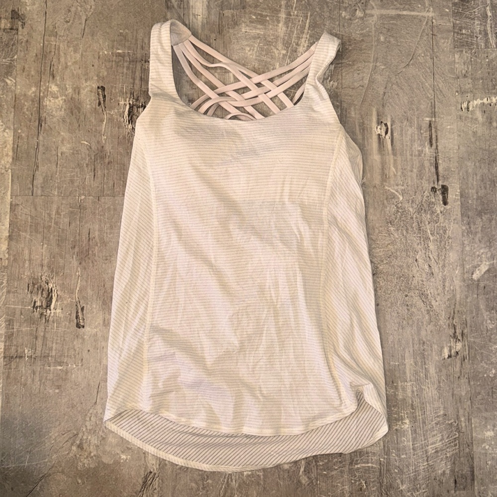 White Lululemon top